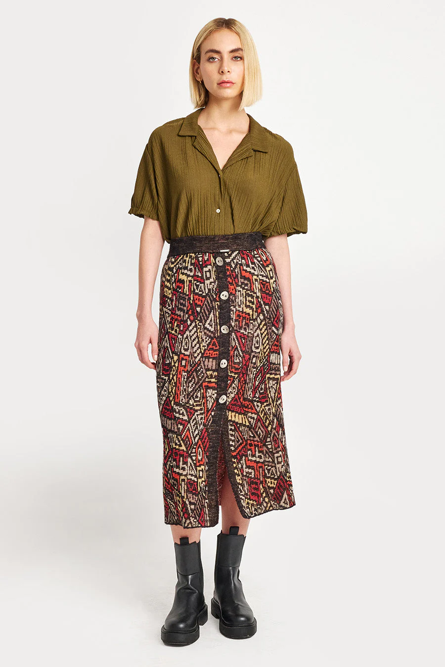 Walabi Skirt Baby Alpaca Color Black - Image 2