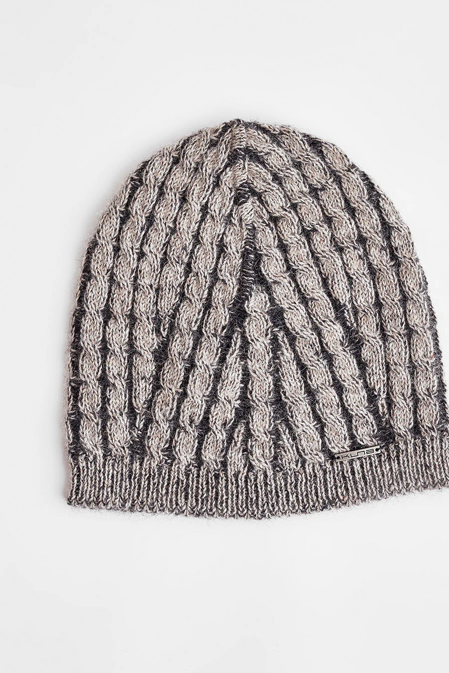 Wonder Hat Baby Alpaca Color Sabbia&Antracite - Image 2