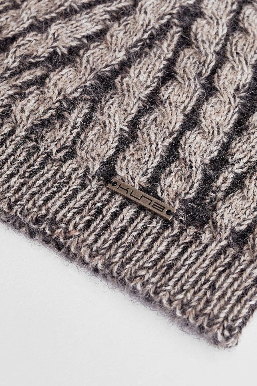 Wonder Hat Baby Alpaca Color Sabbia&Antracite - Image 6