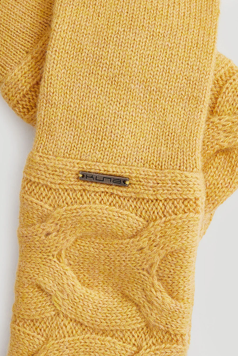 Winter Gloves Baby Alpaca Color Amarelo - Image 6