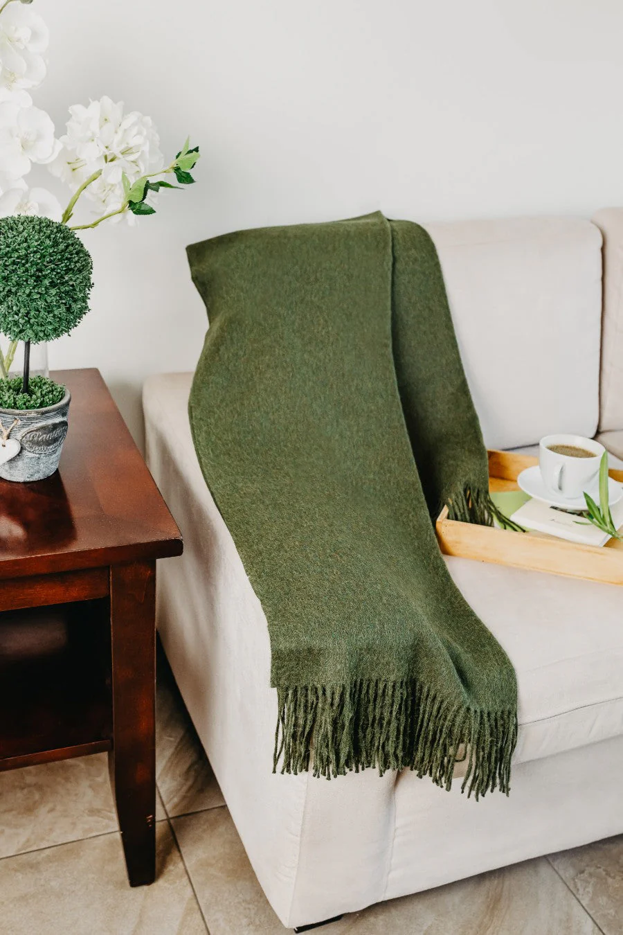 Jet Blanket Baby Alpaca Color Verde