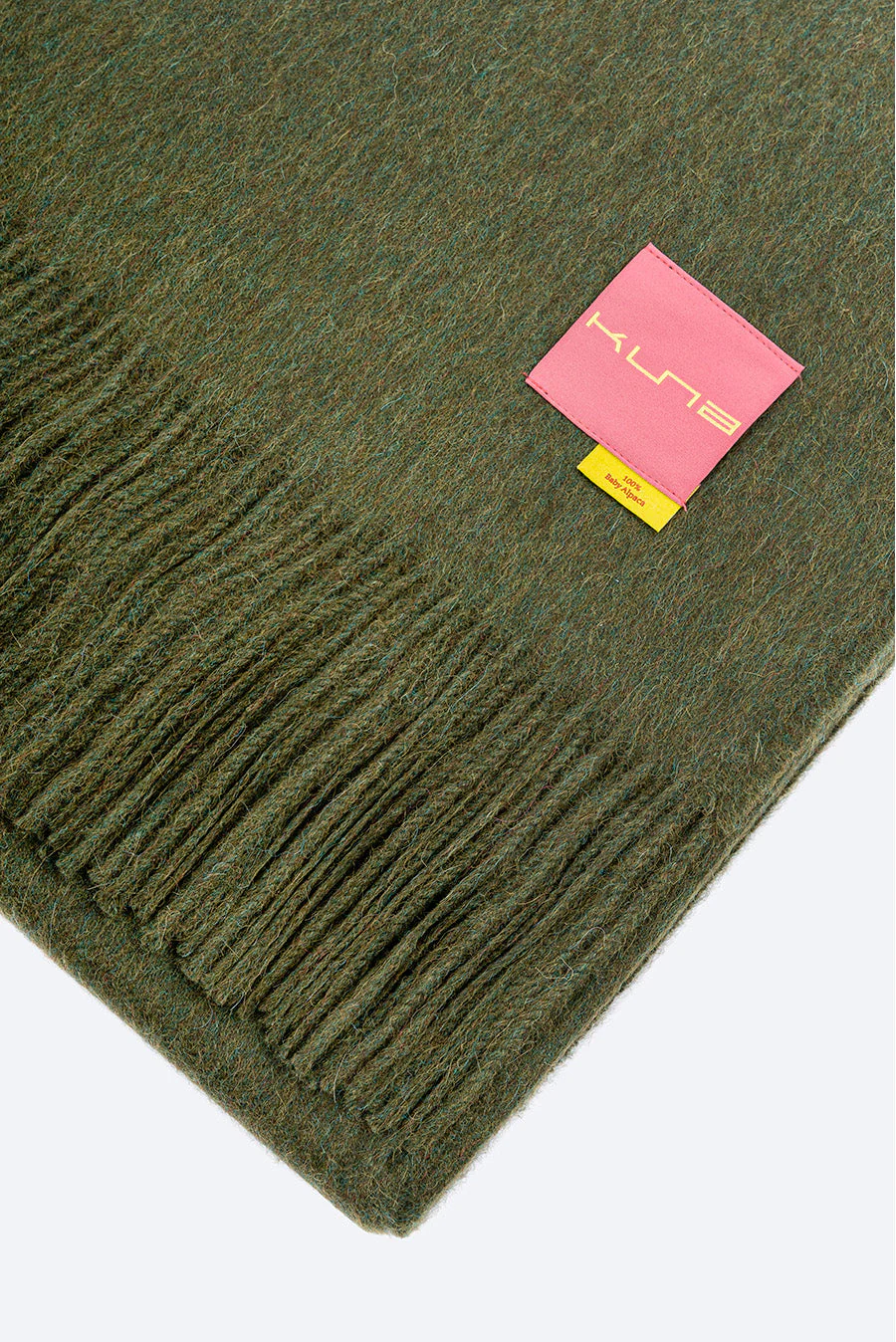 Jet Blanket Baby Alpaca Color Verde - Image 4
