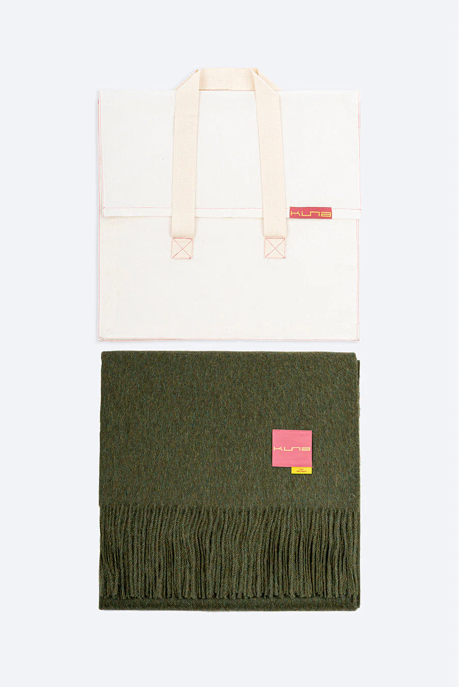 Jet Blanket Baby Alpaca Color Verde - Image 5