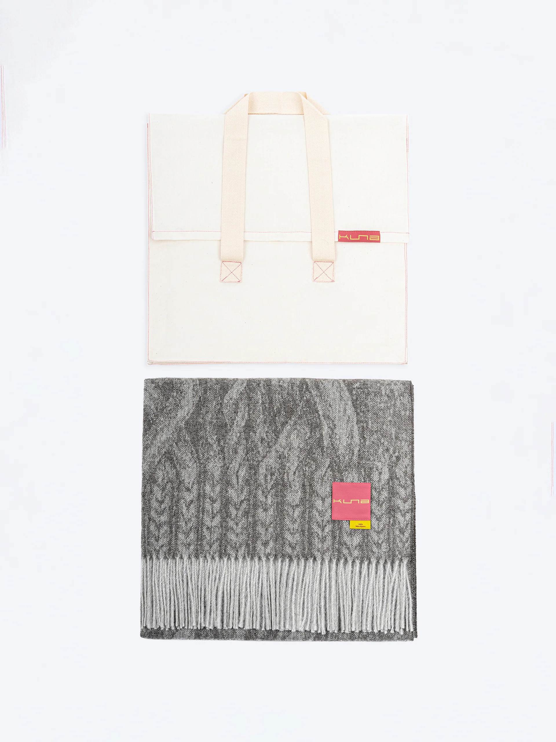 Venom Blanket Baby Alpaca Color Grey - Image 5