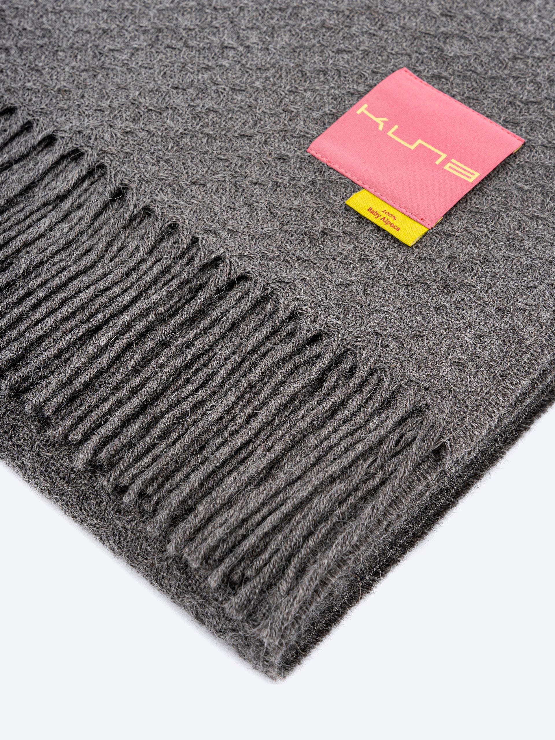 Vitor Blanket Baby Alpaca Color Grey Medio - Image 3