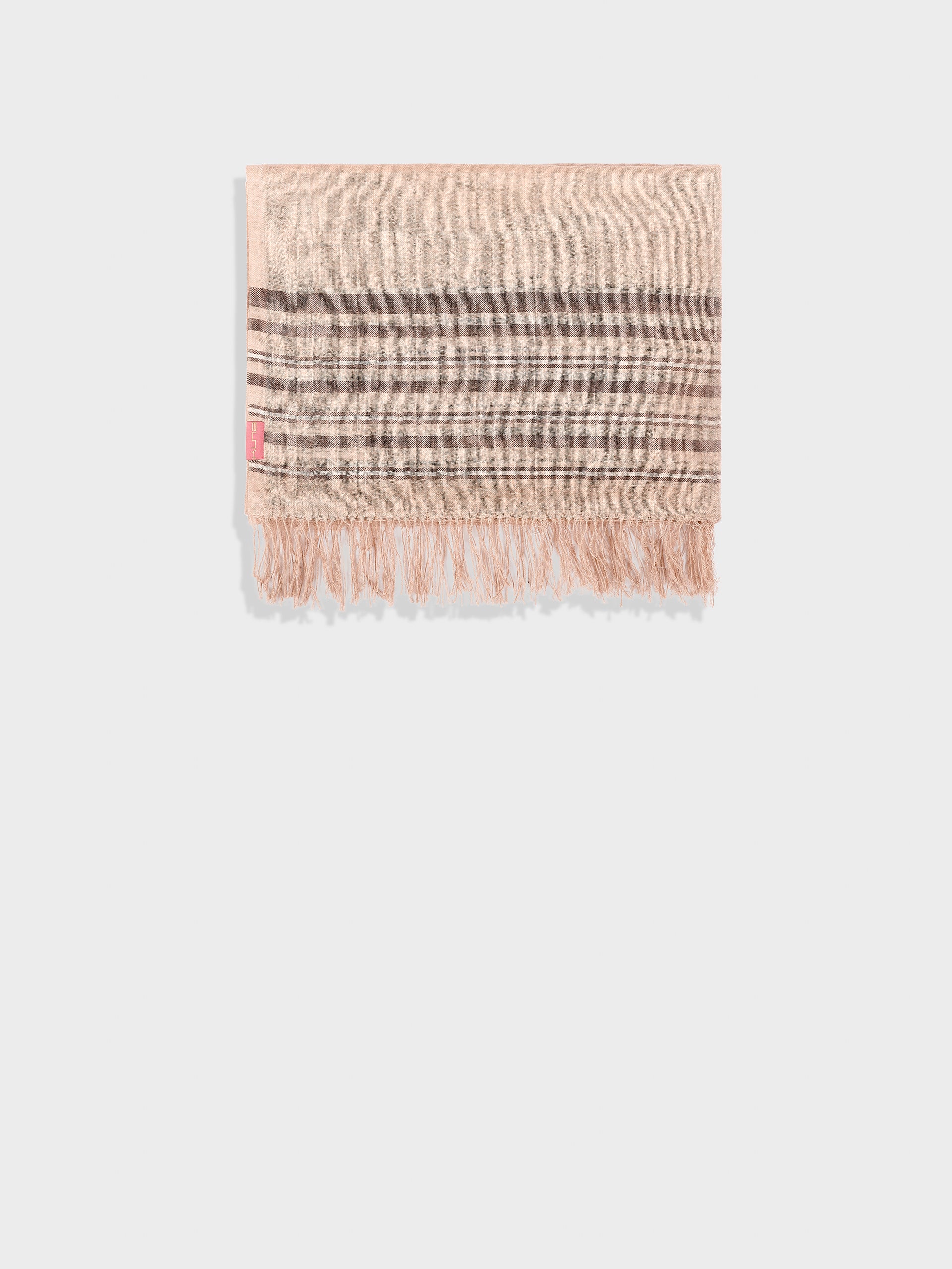 Mao Shawl Baby Alpaca Color Beige - Image 2