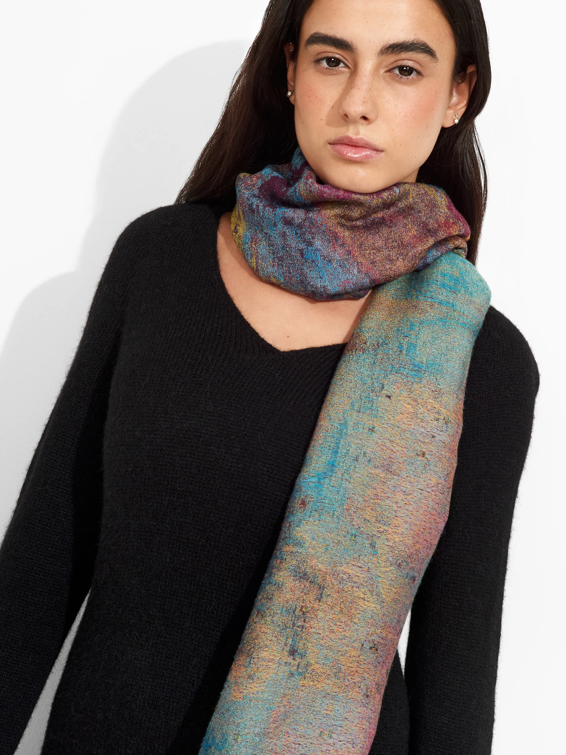 Nebulosa De Orion Shawl Royal Alpaca And Silk Color Multicolor - Image 3