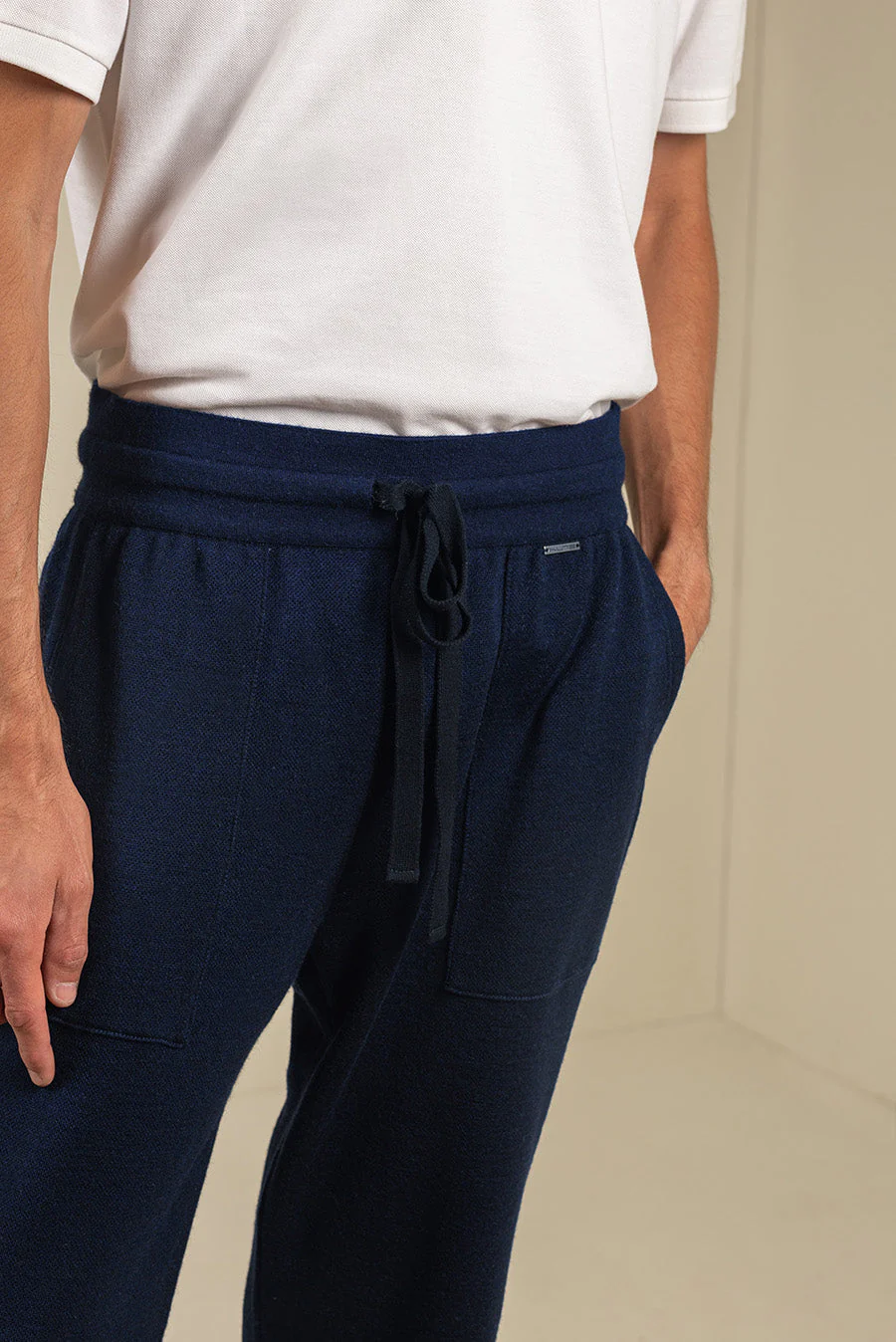 Uomo Pants Cotton & Baby Alpaca Color Golondrina - Image 4
