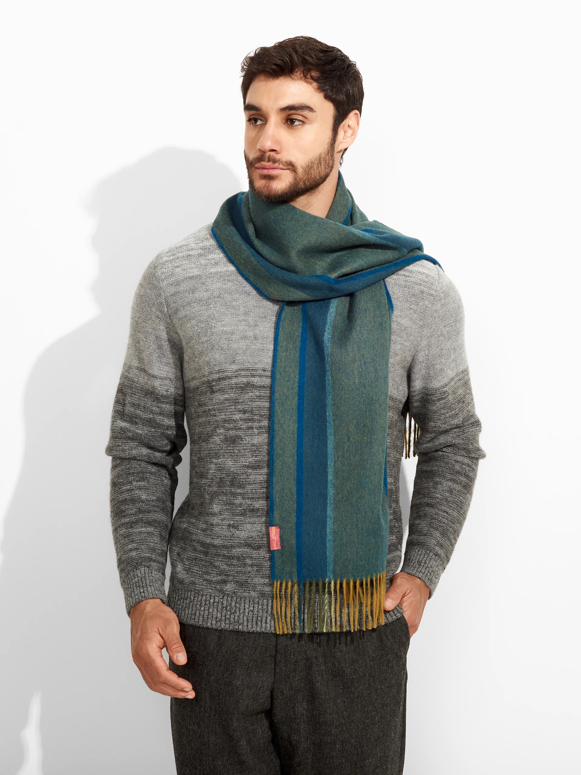 Perejil Scarf Baby Alpaca Color Green - Image 4