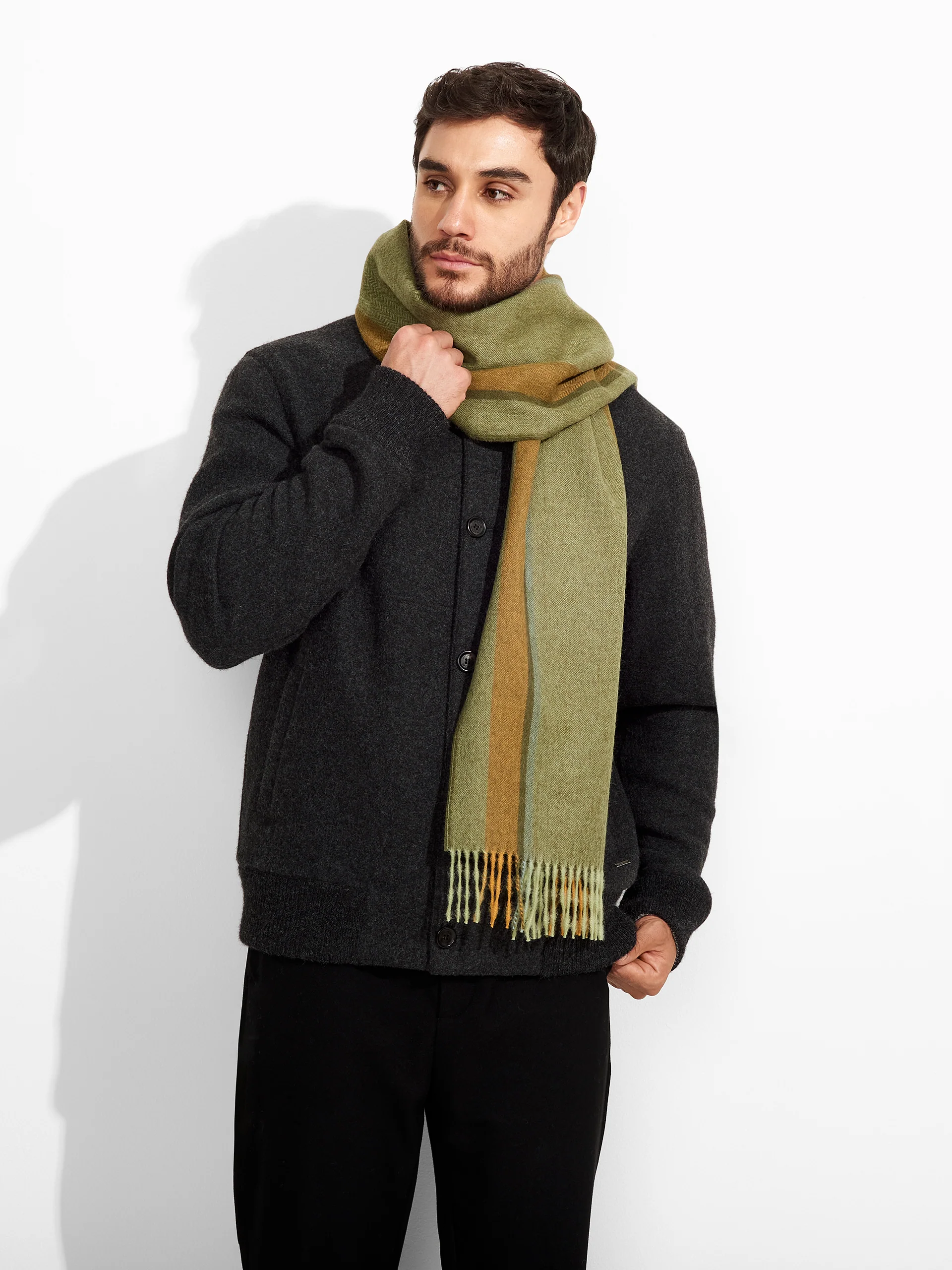 Perejil Scarf Baby Alpaca Color Green - Image 4
