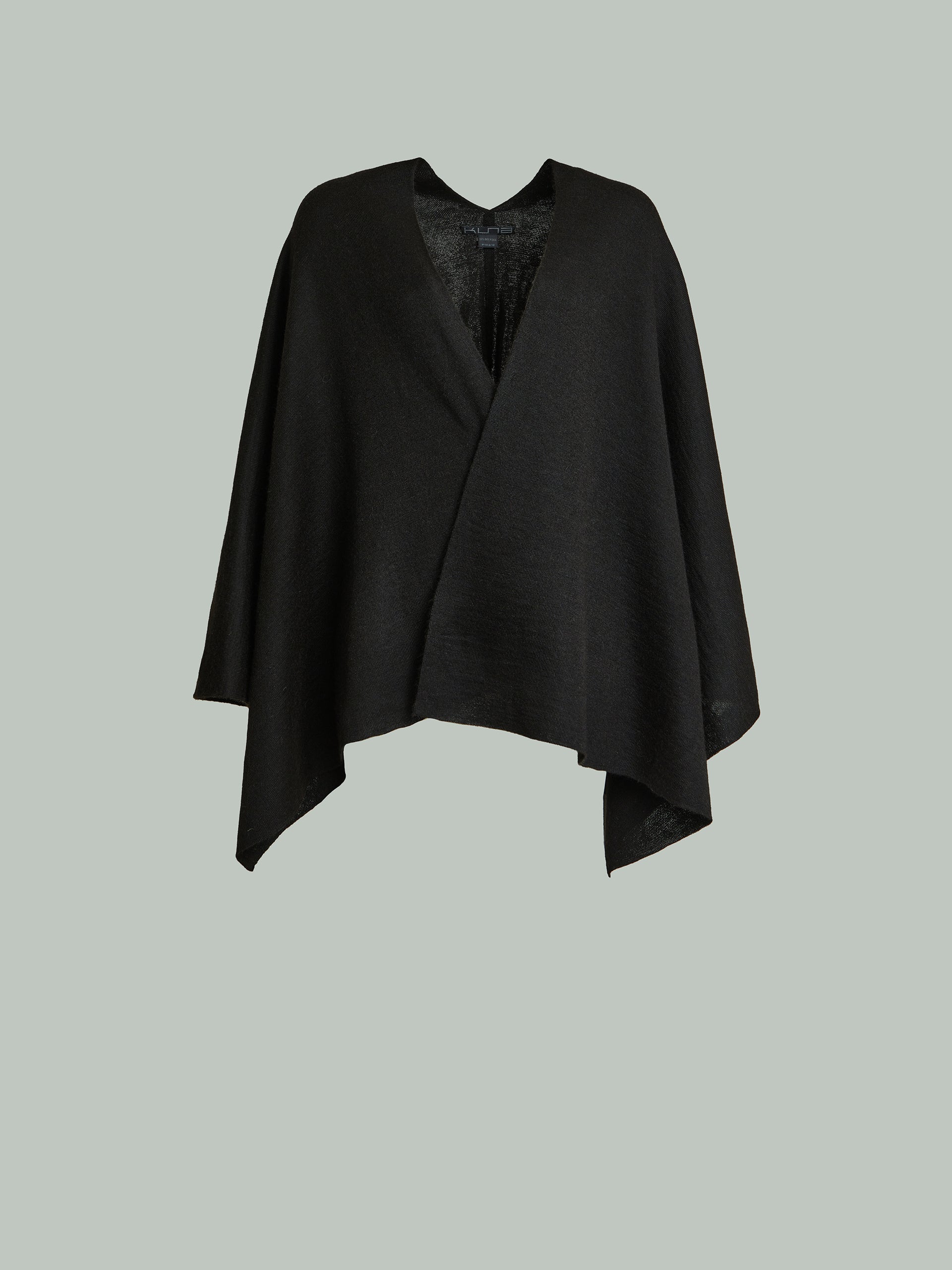 Brio Poncho Baby Alpaca Black Color Black