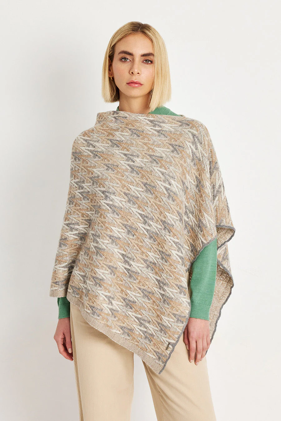 Welcome Poncho Baby Alpaca Color Nuage - Image 2