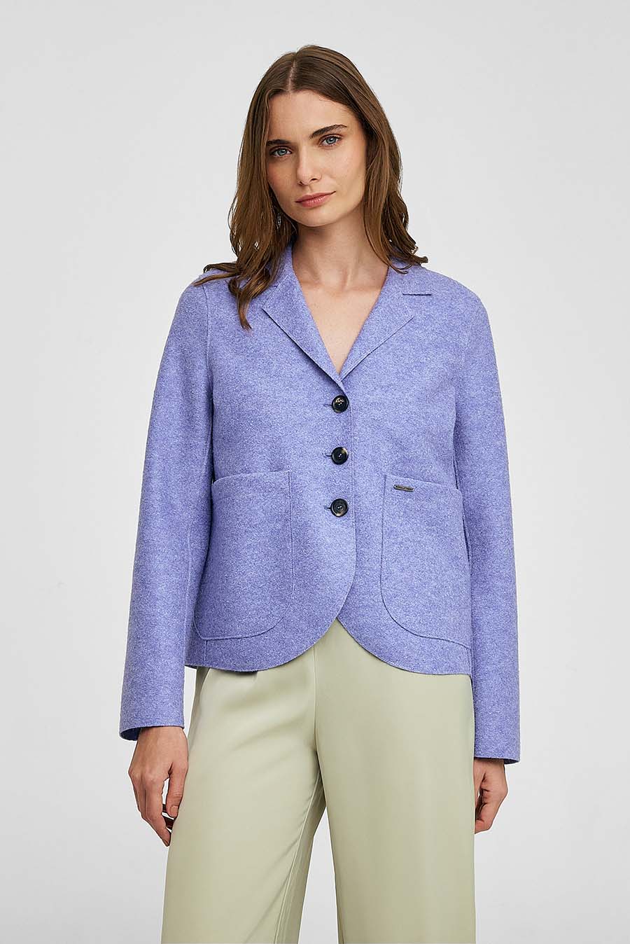 Wellness Coat Alpaca Color Purple - Image 2