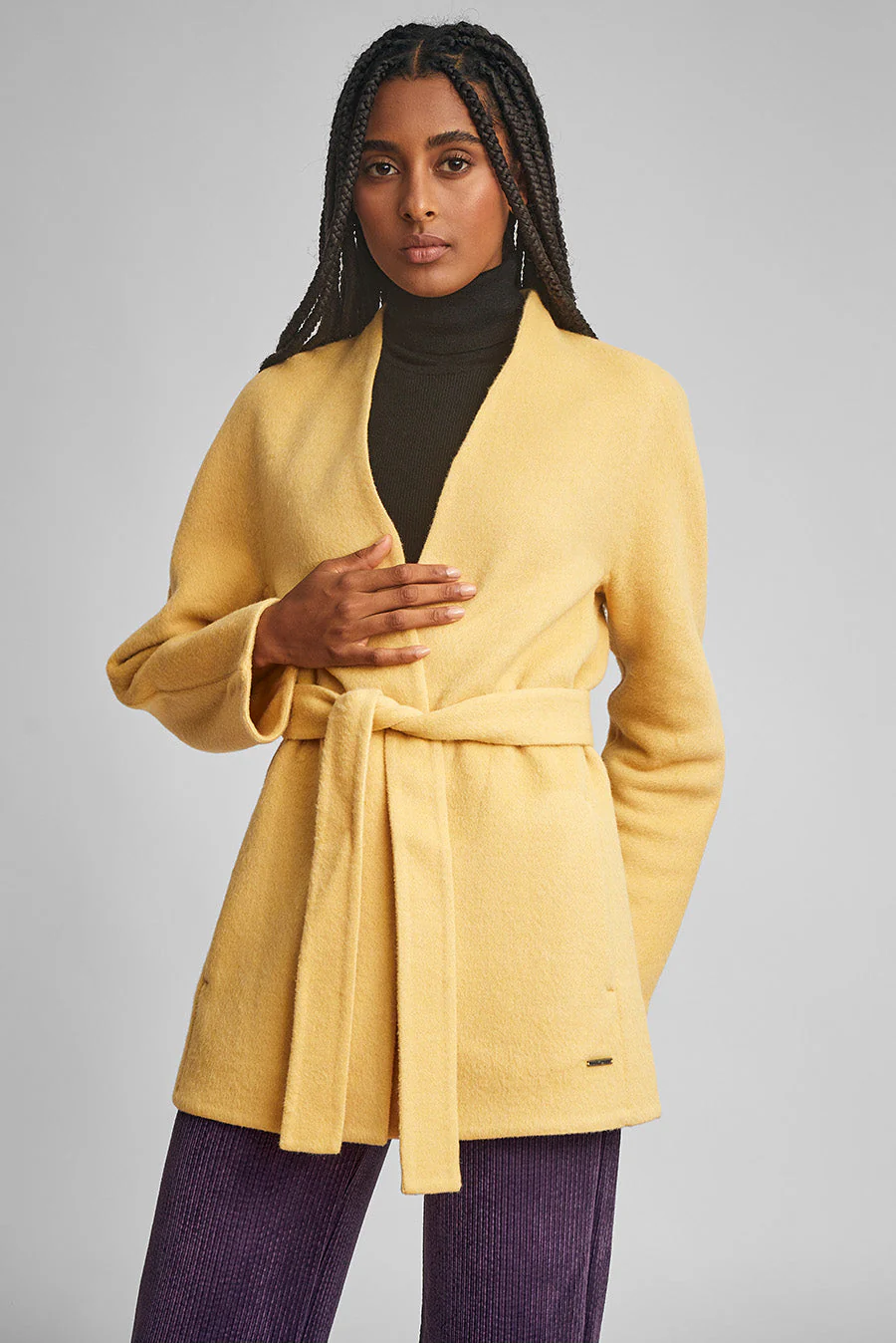 Wiki Coat Baby Alpaca Color Amarelo - Image 2