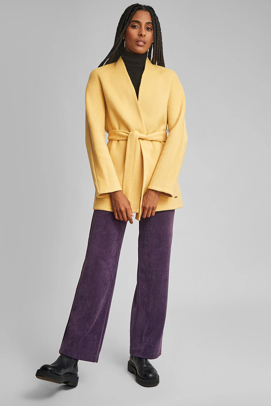 Wiki Coat Baby Alpaca Color Amarelo - Image 4