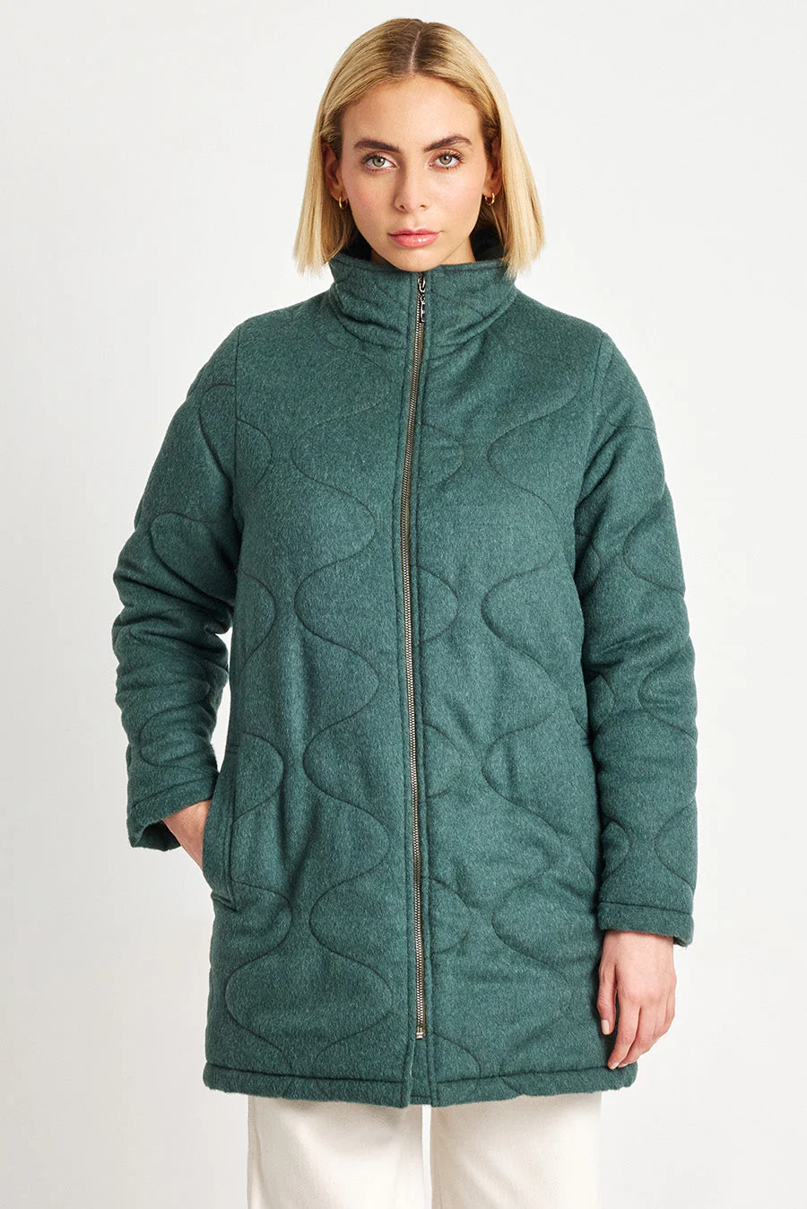 Woody Coat Baby Alpaca Color Bosque - Image 2