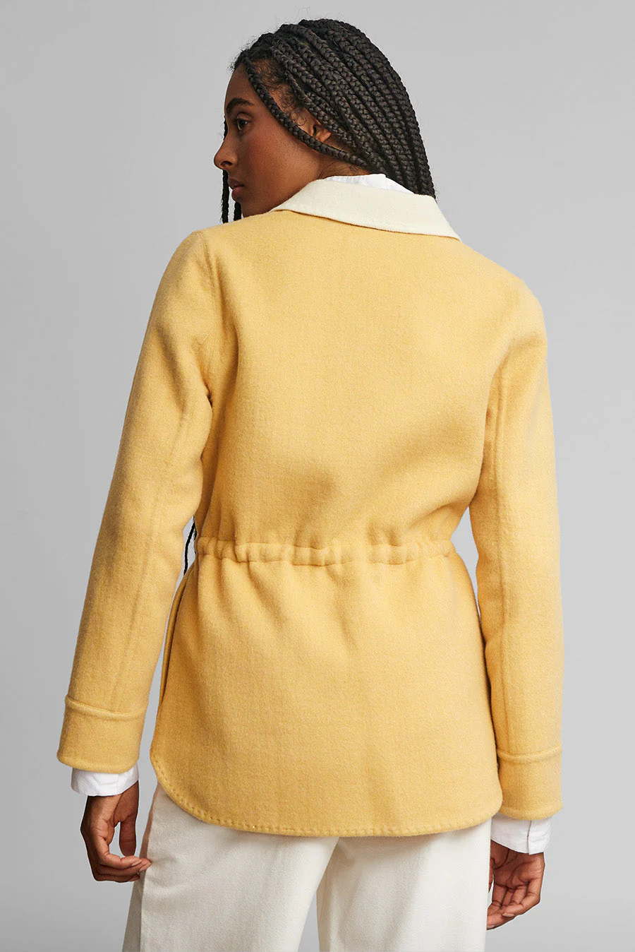 Wow Coat Wool & Baby Alpaca Color Amarelo & Ecru - Image 3
