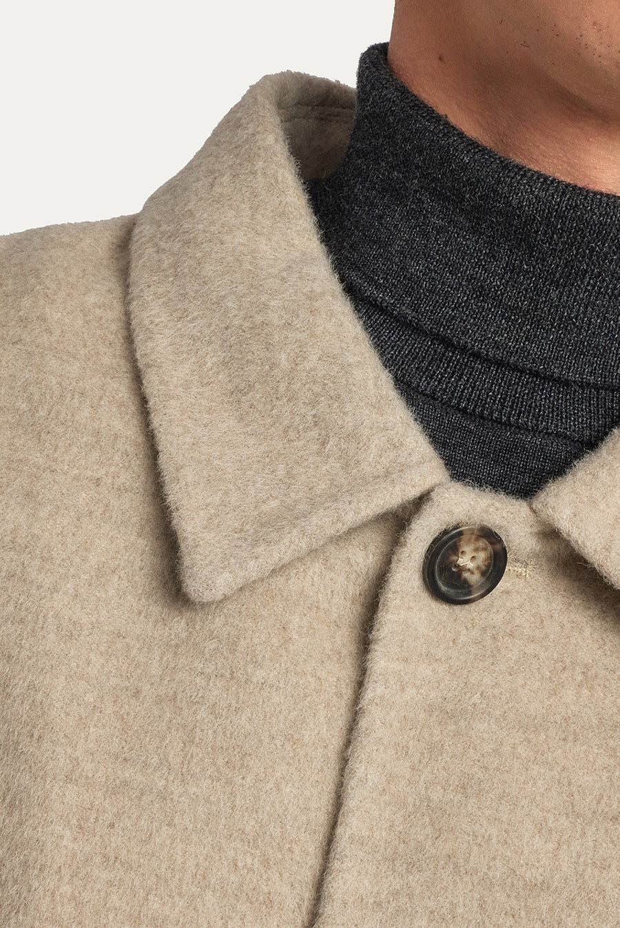 Wyoming Coat Baby Alpaca Color Sabbia - Image 5