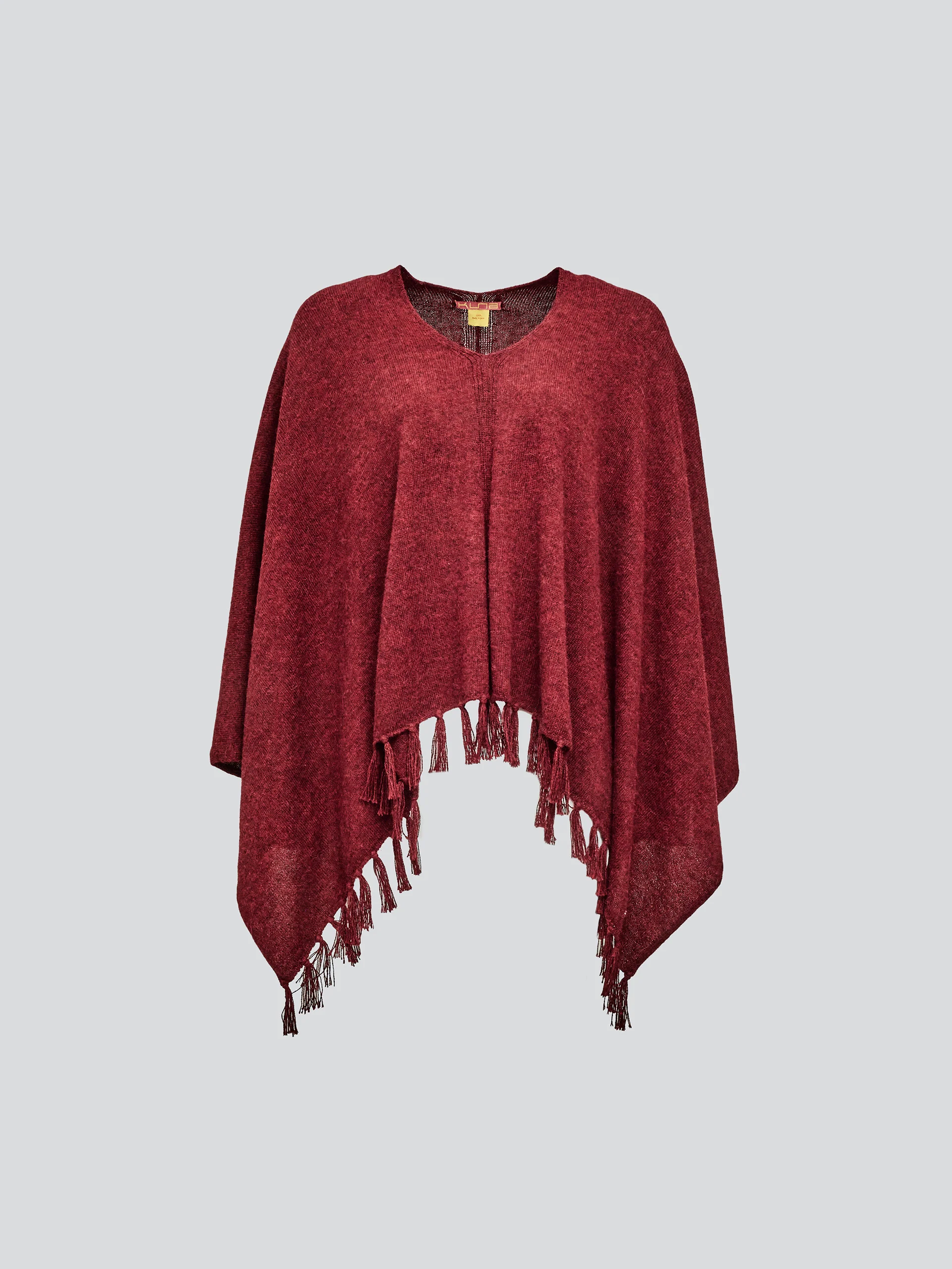 Scorpio Poncho Baby Alpaca Color Red