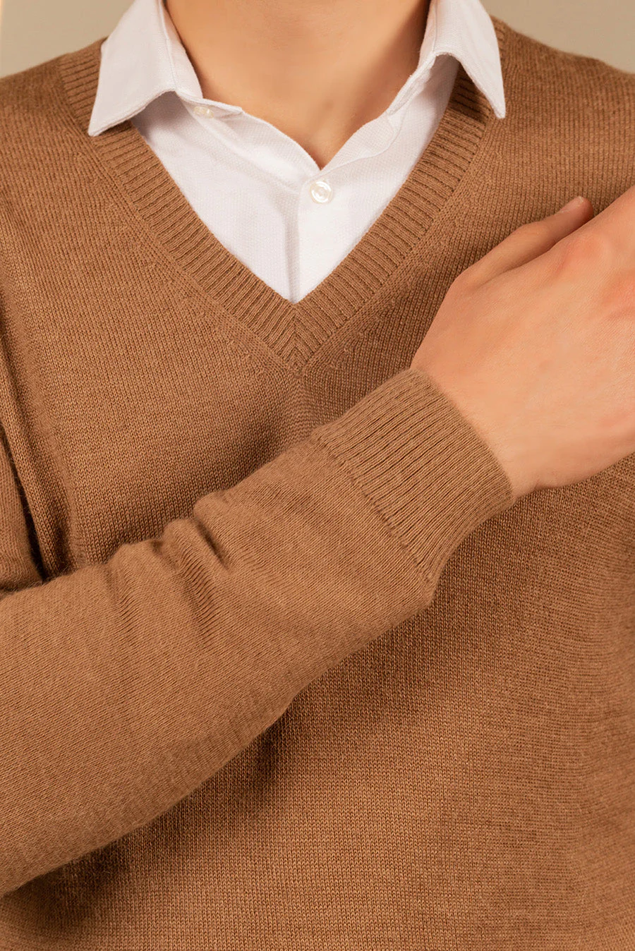 Alan Sweater Baby Alpaca Color Camel - Image 4