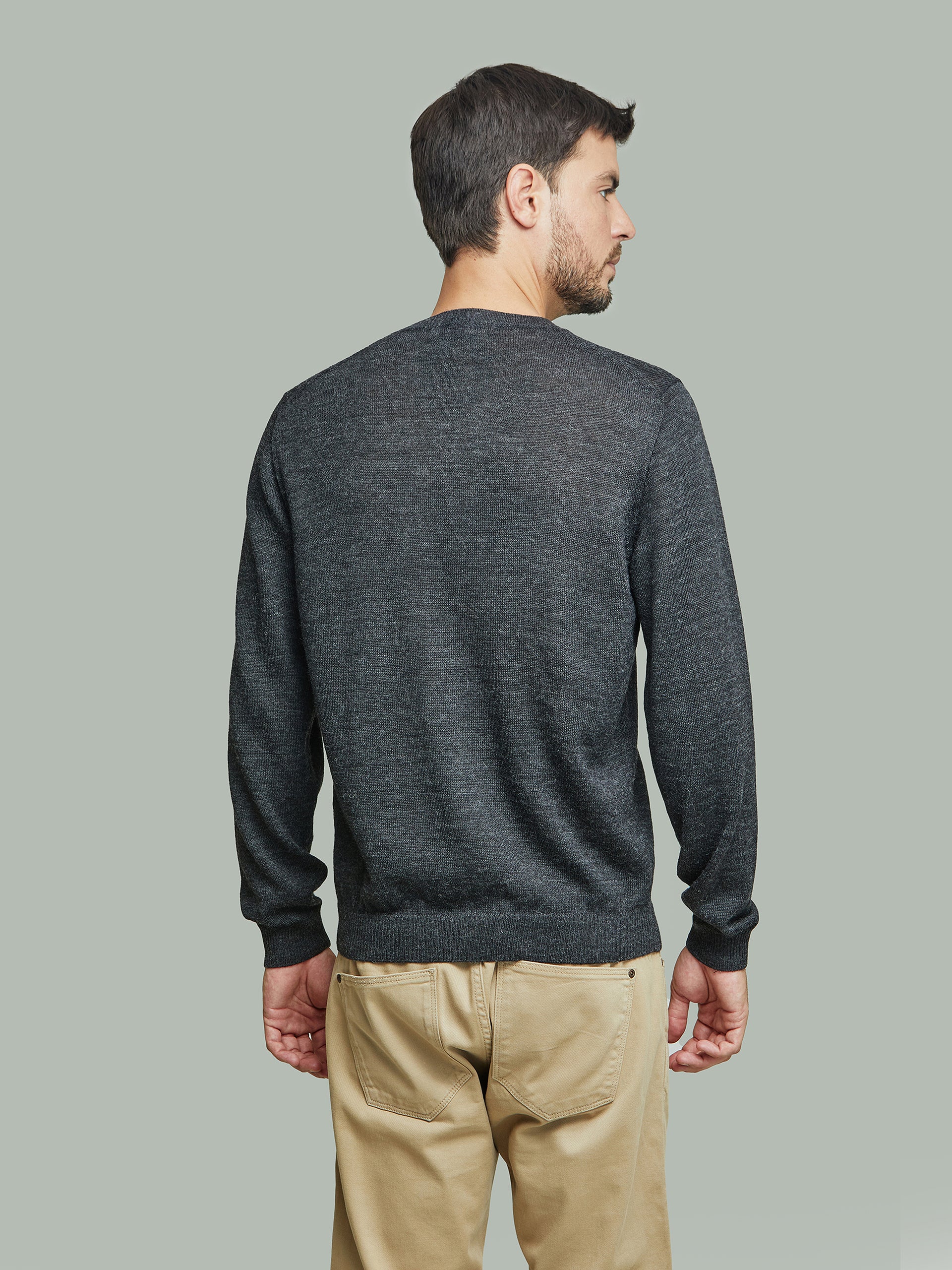 Alaska Sweater Baby Alpaca Color Anthracite - Image 3