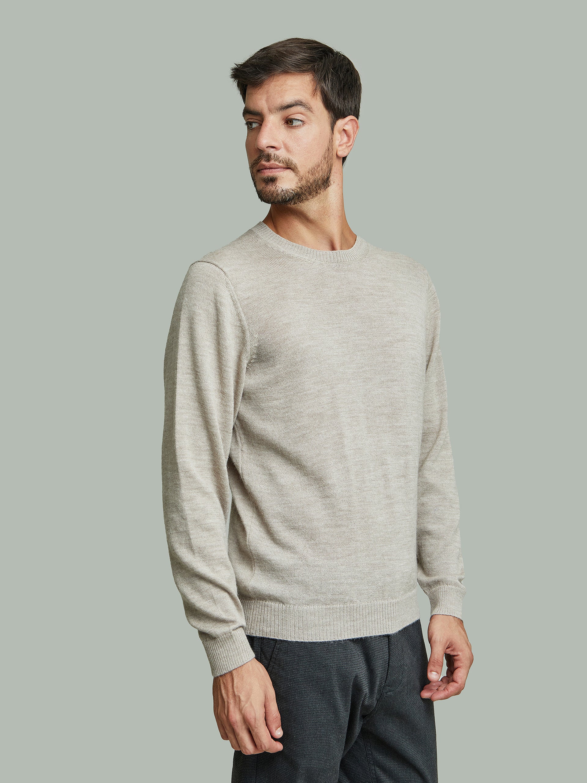 Alaska Sweater Baby Alpaca Color Polvo - Image 2