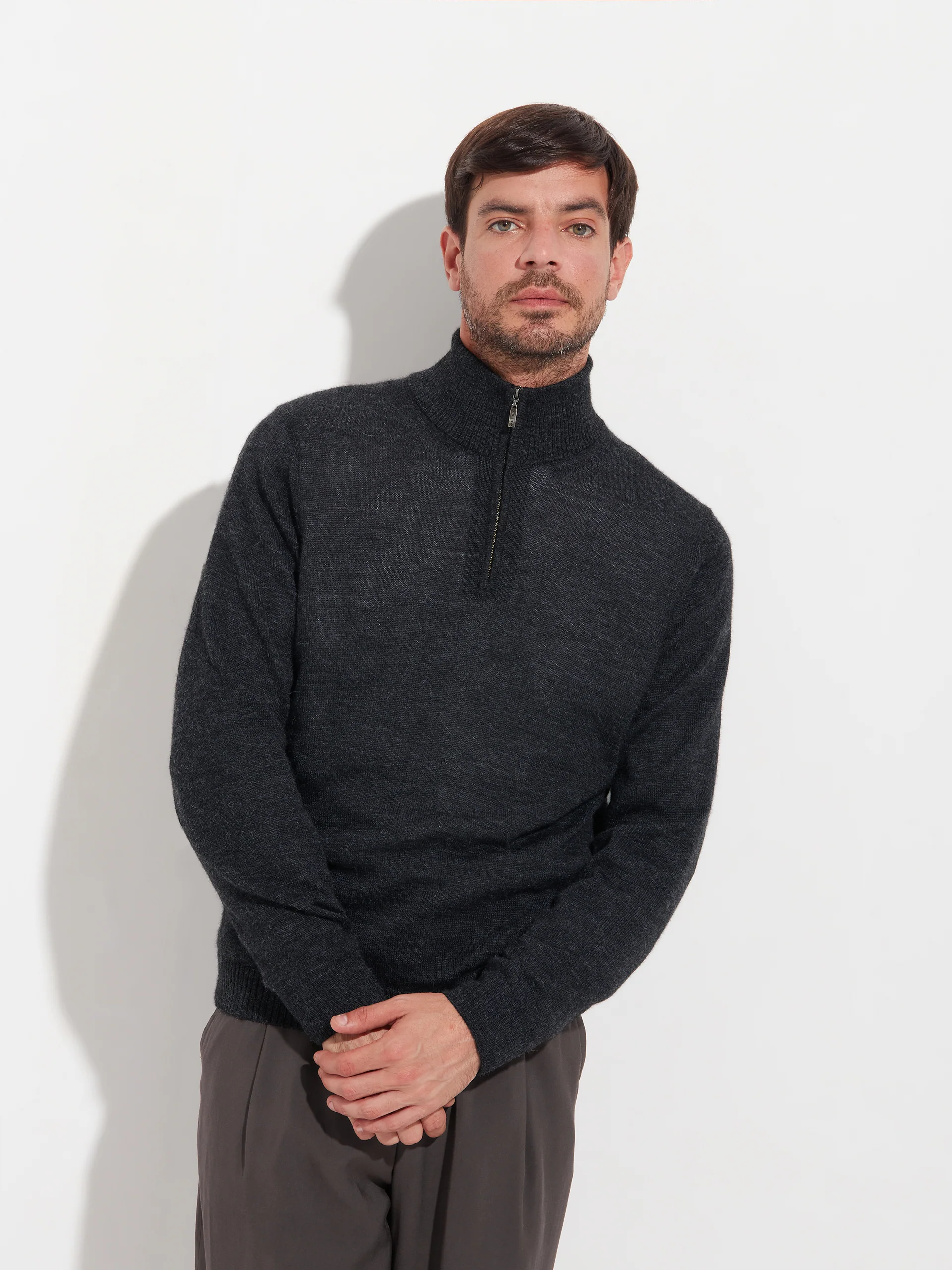 Albert Sweater Baby Alpaca Color Anthracite - Image 2