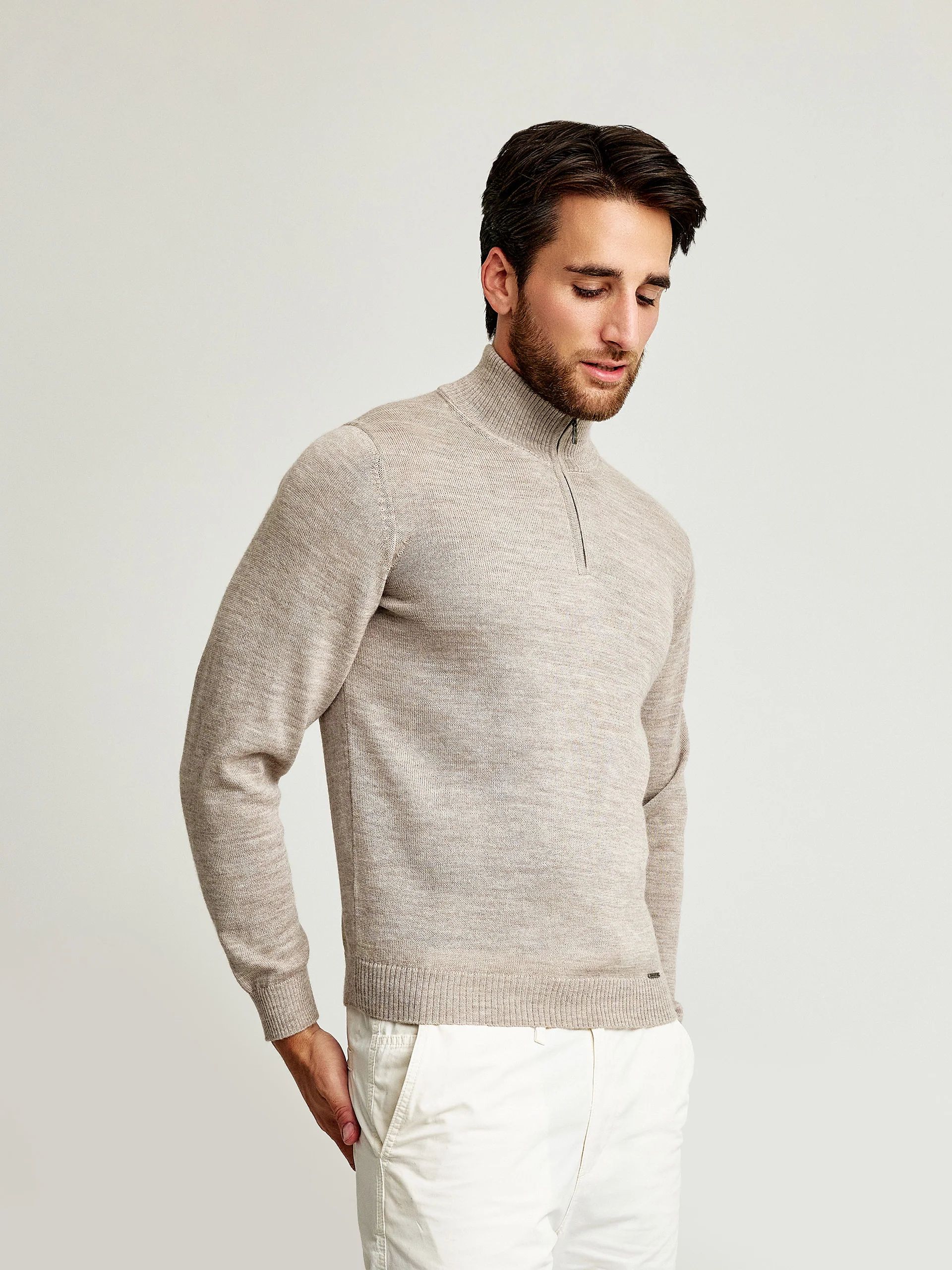 Albert Sweater Baby Alpaca Color Polvo - Image 2