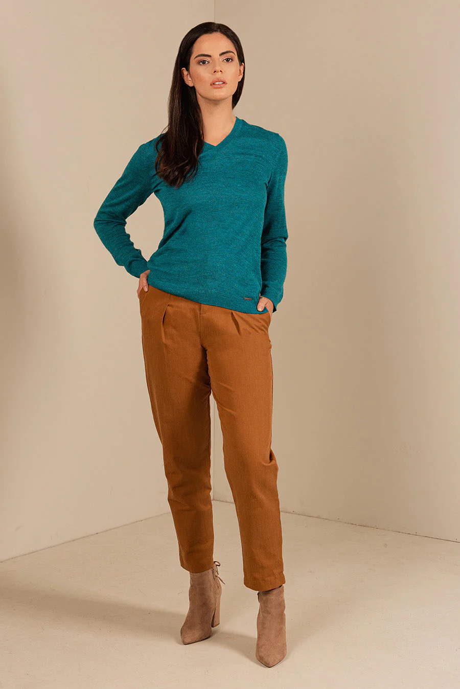 Alicia Sweater Baby Alpaca Color Diesel - Image 3