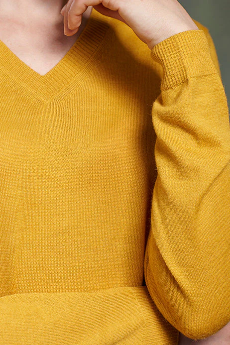 Alicia Sweater Baby Alpaca Color Yellow - Image 4