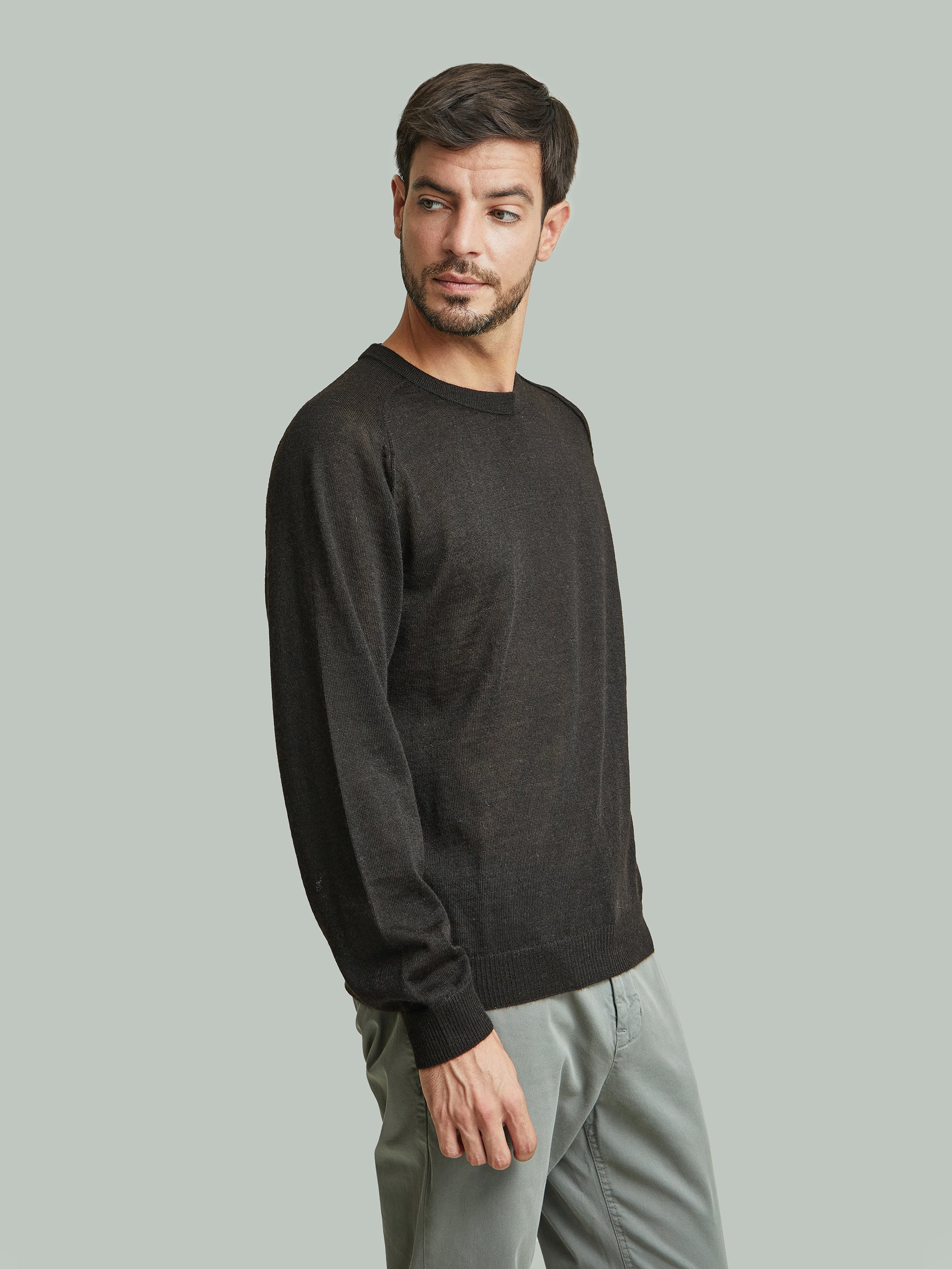 Break Sweater Baby Alpaca Black Color Black - Image 2