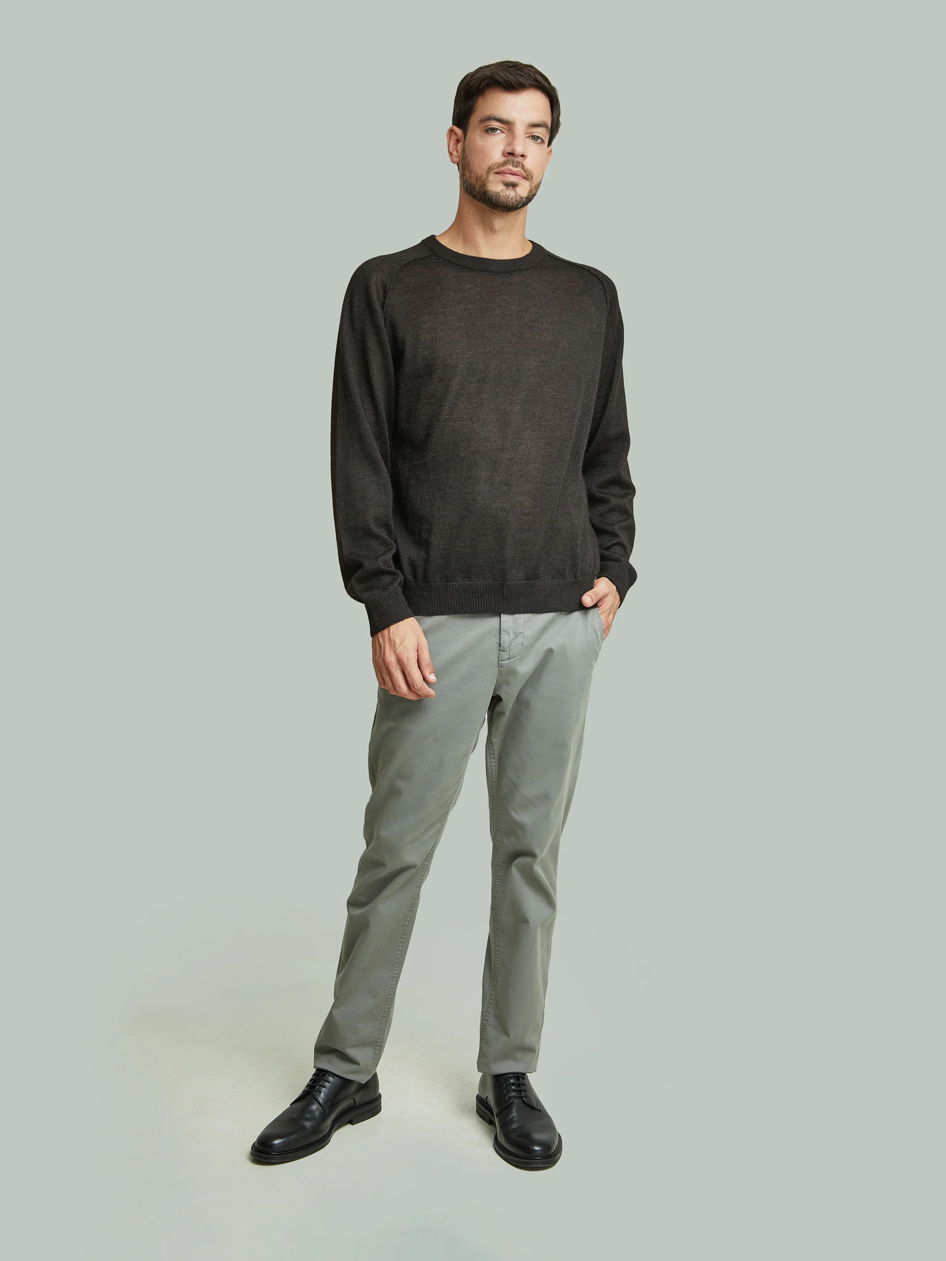 Break Sweater Baby Alpaca Black Color Black - Image 4