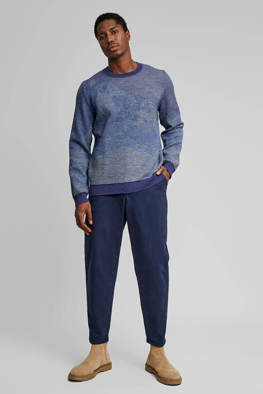 Huascaran Sweater Baby Alpaca Color Niagara - Image 10