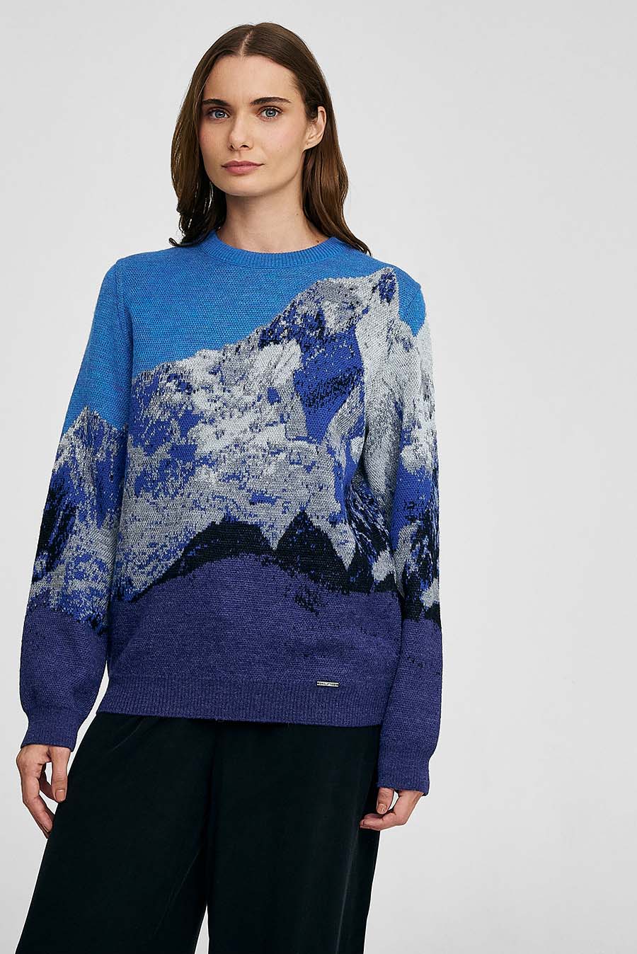 Huascaran Sweater Baby Alpaca Color Niagara - Image 17
