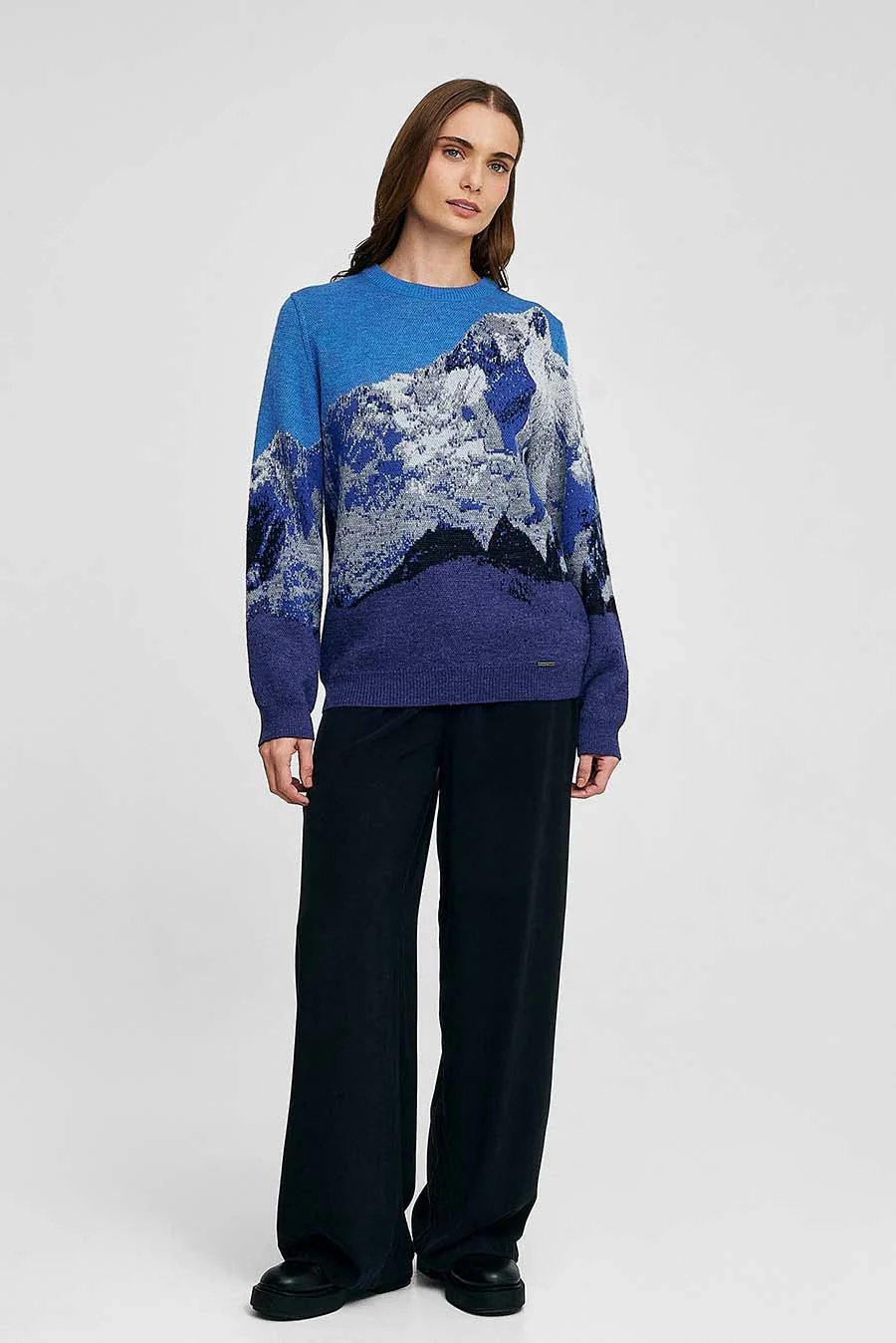 Huascaran Sweater Baby Alpaca Color Niagara - Image 19