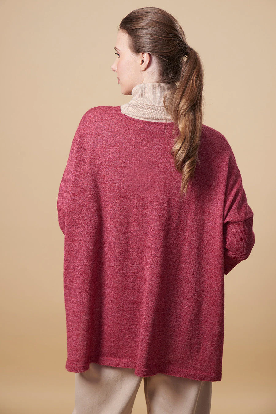 Ucana Sweater Baby Alpaca Color Amarena - Image 2