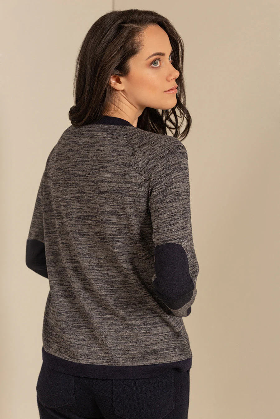 Unqua Sweater Cotton & Baby Alpaca Color Golondrina - Image 2