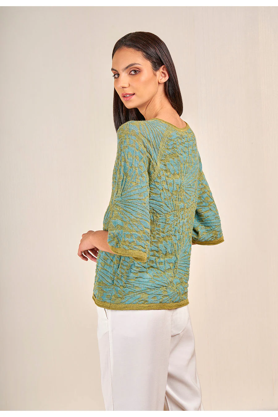 Venecia Sweater Baby Alpaca Color Anatra&Fidji - Image 2
