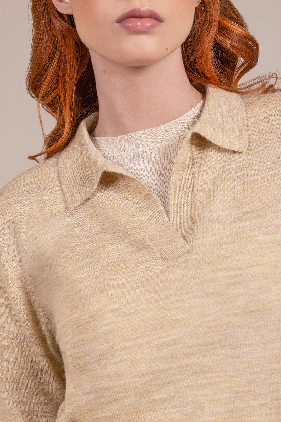 Vercelli Sweater Baby Alpaca Color Cream - Image 4