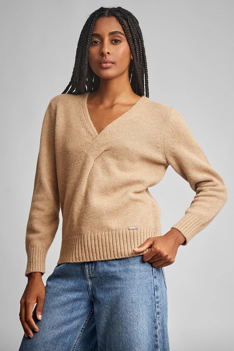 Wait Sweater Baby Alpaca Color Chanterelle - Image 2