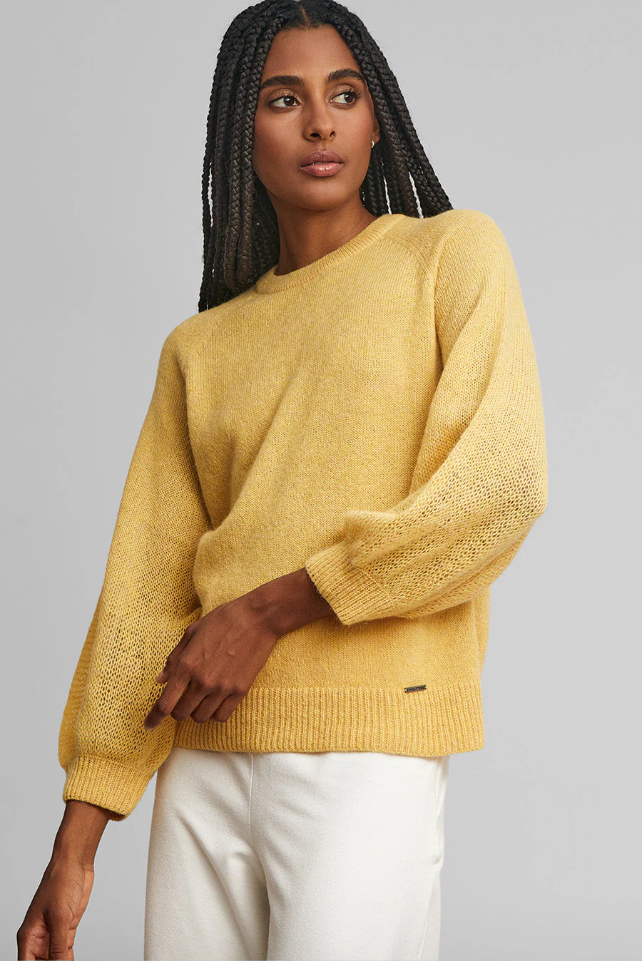 Wake Sweater Baby Alpaca Color Amarelo - Image 2