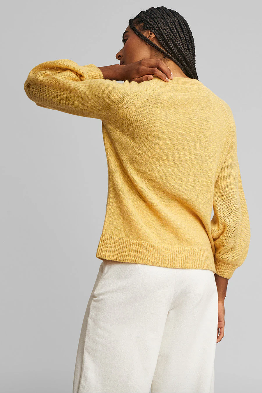 Wake Sweater Baby Alpaca Color Amarelo - Image 3