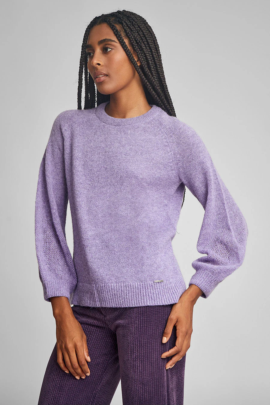 Wake Sweater Baby Alpaca Color Orchid - Image 2