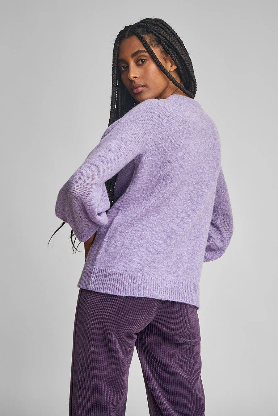 Wake Sweater Baby Alpaca Color Orchid - Image 3
