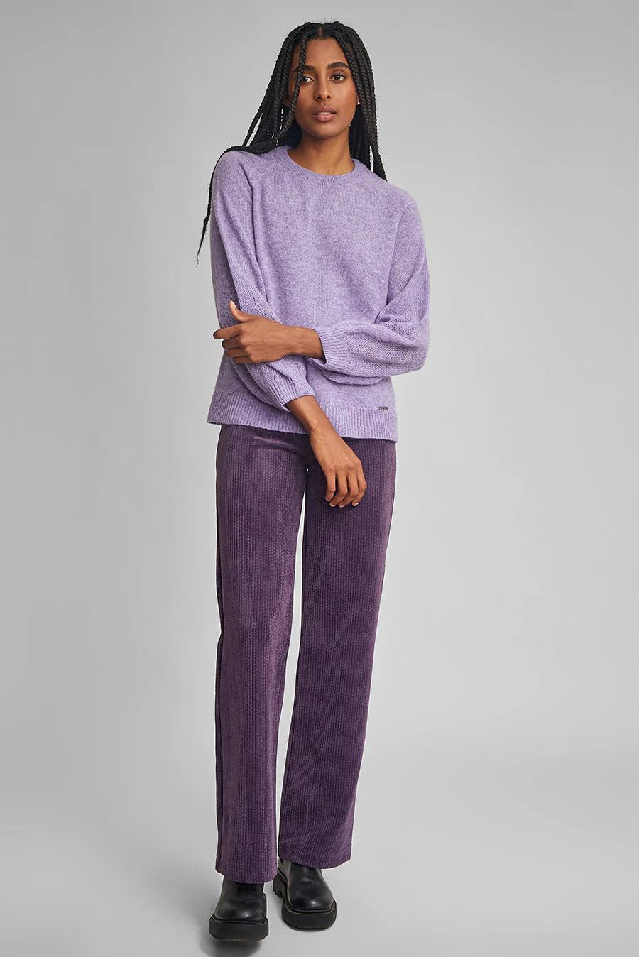 Wake Sweater Baby Alpaca Color Orchid - Image 4