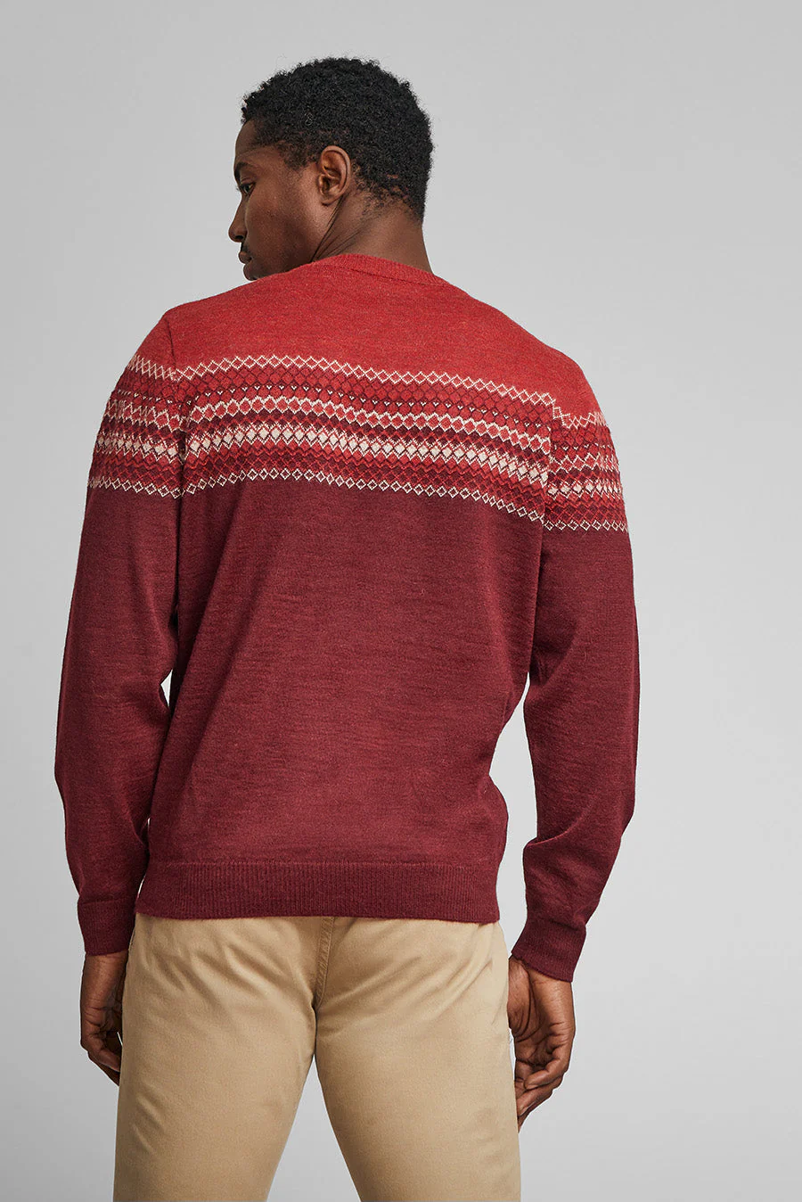 Wallace Sweater Baby Alpaca Color Bloodstone - Image 3