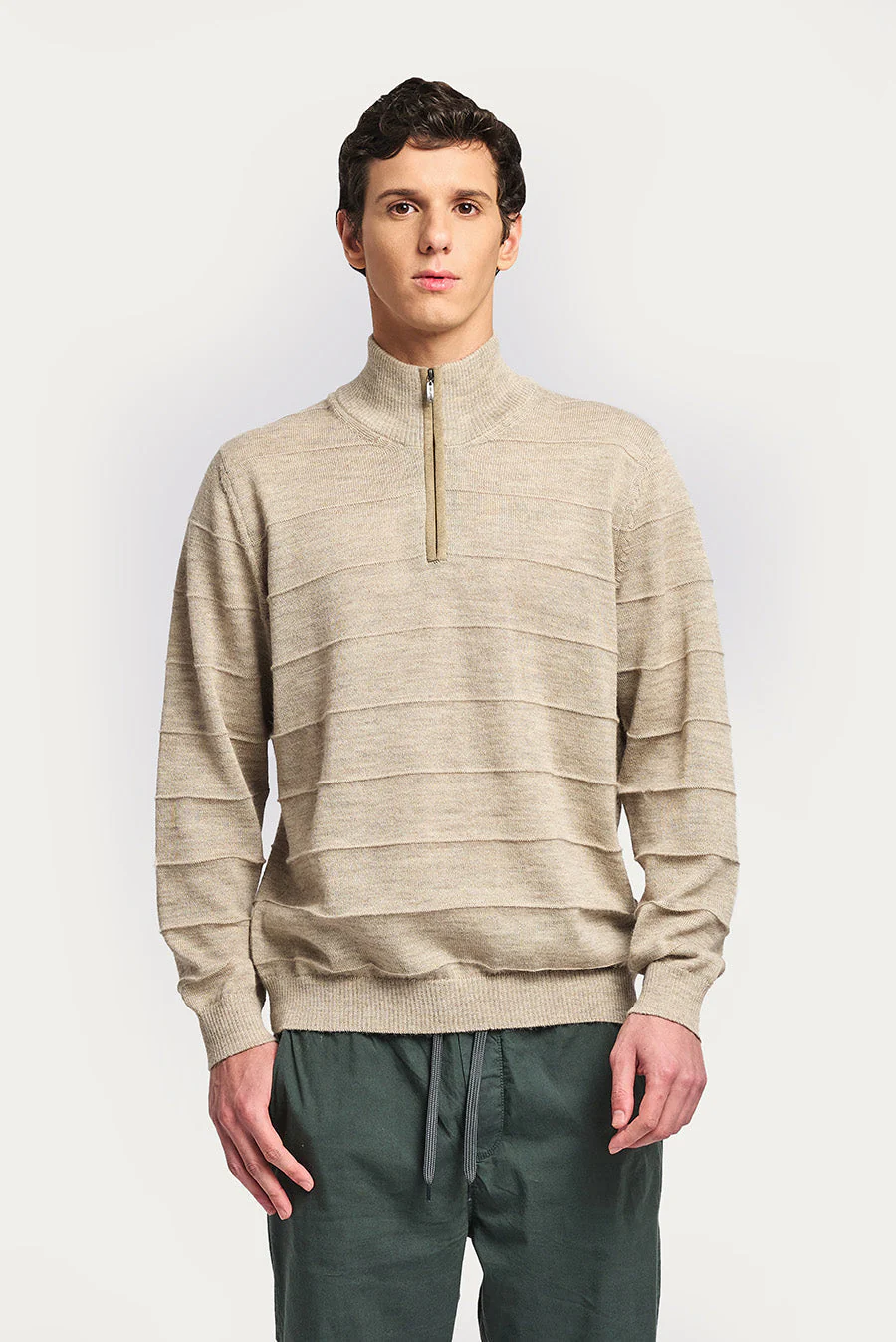 Watson Sweater Baby Alpaca Color Sabbia - Image 2
