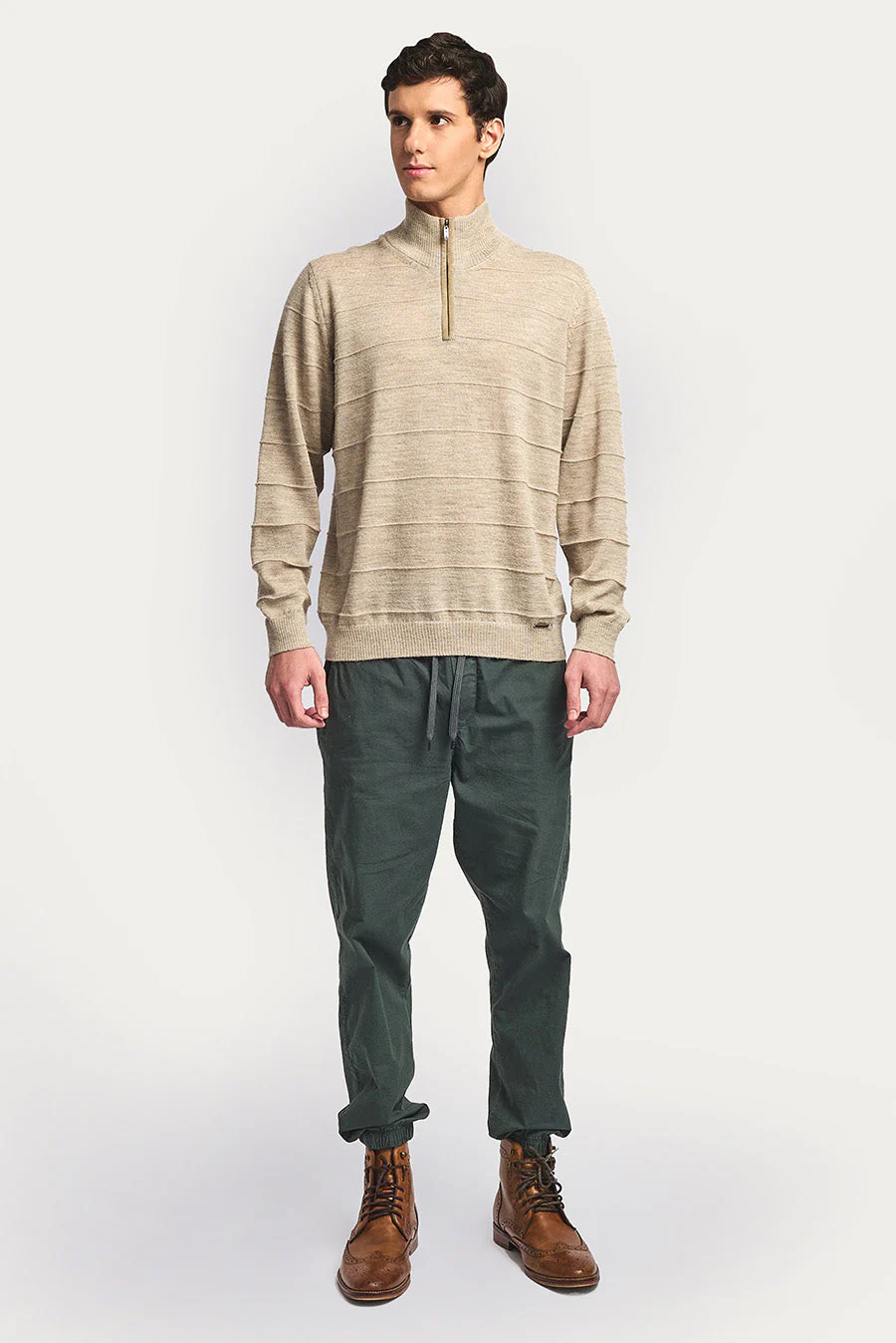 Watson Sweater Baby Alpaca Color Sabbia - Image 4