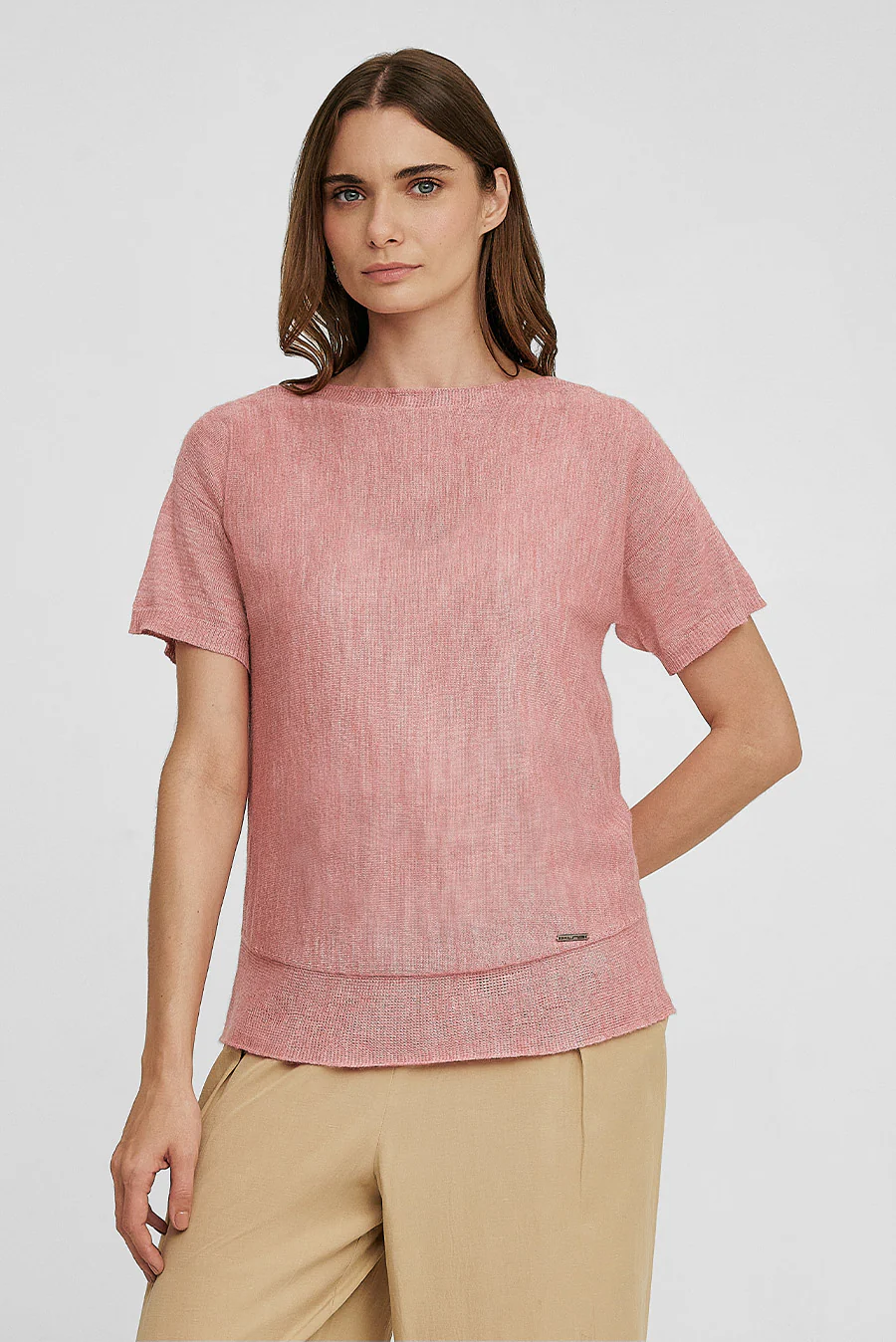 Where Sweater Baby Alpaca & Silk Color Pink - Image 2