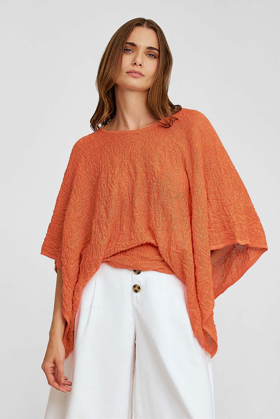 Wind Sweater Baby Alpaca & Silk Color Orange - Image 2